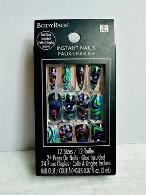 Hot Topic BodyRage Press on nails Tripy Eye Nails 24 pack | 12 sizes NEW